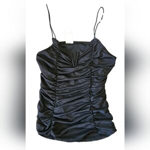 No Boundaries Rouched Front Cropped Tank